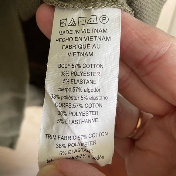 Michael Kors Olive Green Hoodie MK Logo Sz Medium - Picture 5 of 9